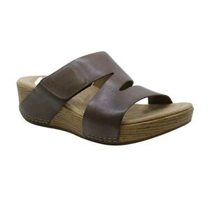 DANSKO Lacee Wedge Sandal Brown Size 38 = US Size 7.5 - Size 8